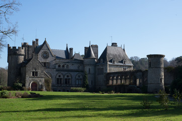 Fototapeta na wymiar chateau de martinvast, normandie