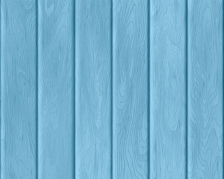 Natural Blue Wood Texture, Painted Boards, Realistic Wooden Background, Vector