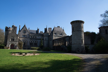 Fototapeta na wymiar chateau de martinvast, normandie