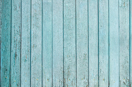 Wooden old painted blue boards vertically background