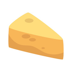 cheese piece healthy food vector illustration design