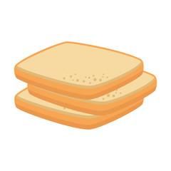 delicious breads sliced bakery icon vector illustration design