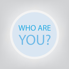 who are you concept- vector illustration