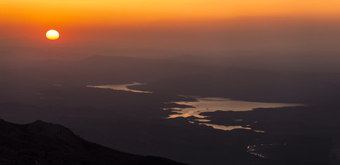 Sunrise from  Nemrut Mountain