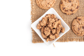 cookies isolated on white background.