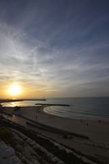 sunset on the beach