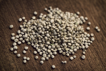 quinoa seeds on table