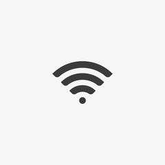 Wifi line icon, web and mobile, internet sign vector graphics