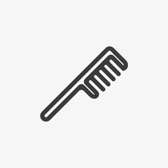 Comb vector, Flat Vector illustration, sign in white background