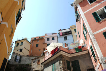 Fototapeta na wymiar Village Cinque Terre italie facades colorées