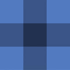 Vector Fabric Texture Background, Blue Checkered Textile.