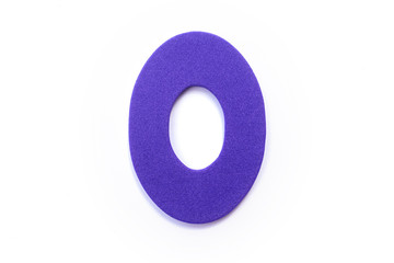 Purple Letter O