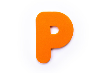Orange Letter P