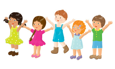 Толпа детей