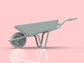 Wheelbarrow 3D Render