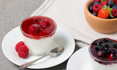 Forest fruit parfait
