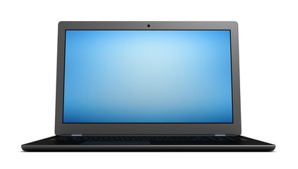 laptop computer single 3d illustration