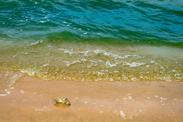Waves and sand