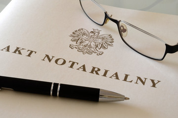 Akt notarialny - obrazy, fototapety, plakaty