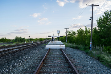 Dead-end railway, end of the road