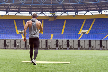 Bodybuilder male sports do fitness