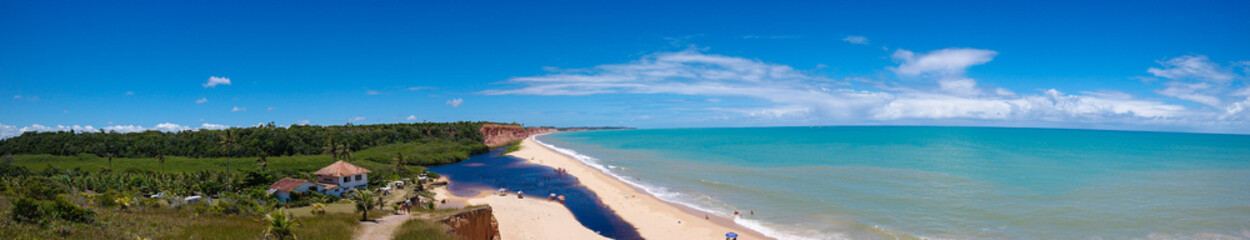 Panoramic image of beach