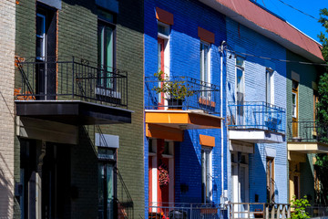 Montreal colorful houses