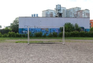 Fototapeta na wymiar Playground football 