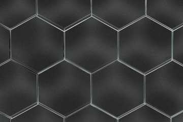 Hexagonal background. 3d background
