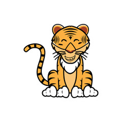 Pillustration of various kinds of tiger expressionrint