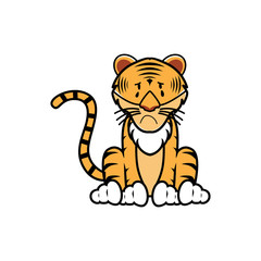 Pillustration of various kinds of tiger expressionrint