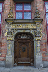 Beautiful old door in the Old Town of Gdansk.Poland