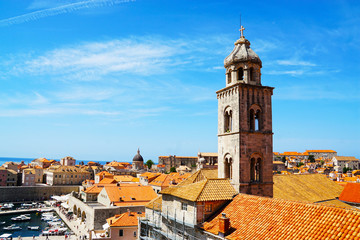 Fototapeta premium Dubrovnik old city view in Croatia in a sunny summer day