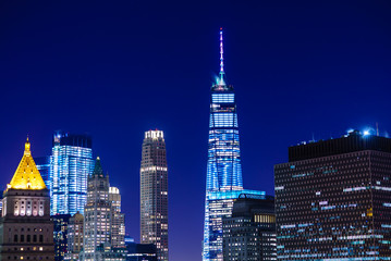 Fototapeta na wymiar NYC Skyline at Night