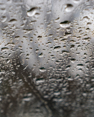 Water Drops on Glass