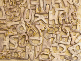 back to school, handmade letters background