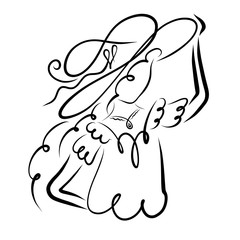 Summer fashion, young lady in a hat