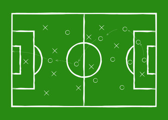 Soccer tactic. Football