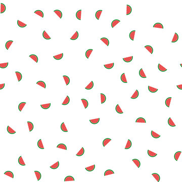 Watermelon pattern seamless background