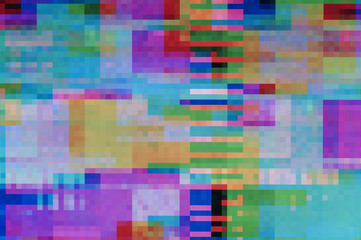 Pixel pattern of a digital glitch / Abstract background, pattern of a digital glitch.