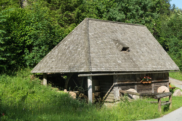 Obraz premium Sägemühle bei Gütenbach im Hochschwarzwald