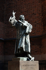 Obraz premium Pomnik Marcina Lutra w Hanowerze