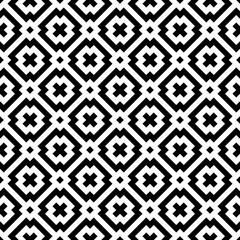 Seamless geometric modern pattern. Vector monochrome background