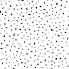 Soccer ball seamless pattern