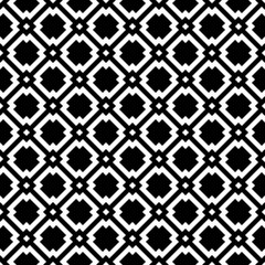 Seamless geometric modern pattern. Vector monochrome background
