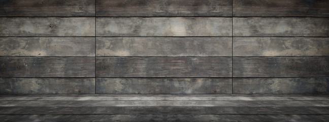 Wide Wooden Wall Wood Floor Room Background