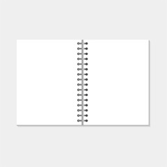 Mock up paper notebook