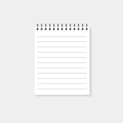 Mock up paper notebook
