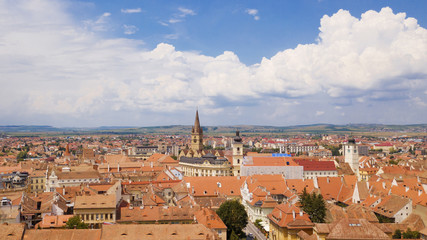 Epic Sibiu Romania aerial view photo 