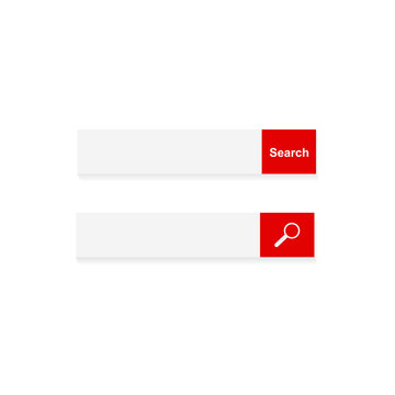 Search bar icons set
